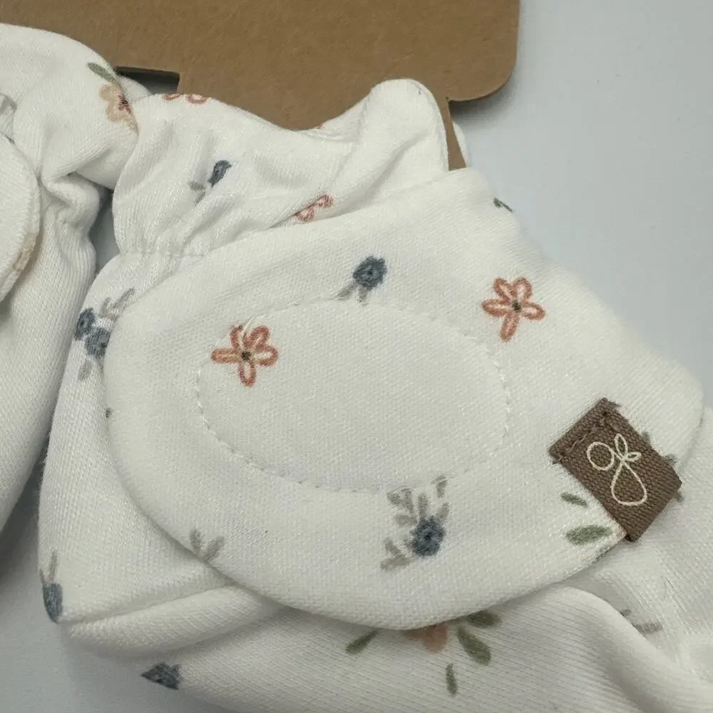 Goumi Baby‎ Booties Stay On Boot Organic Bamboo Floral Print Size 0-3 Months NEW